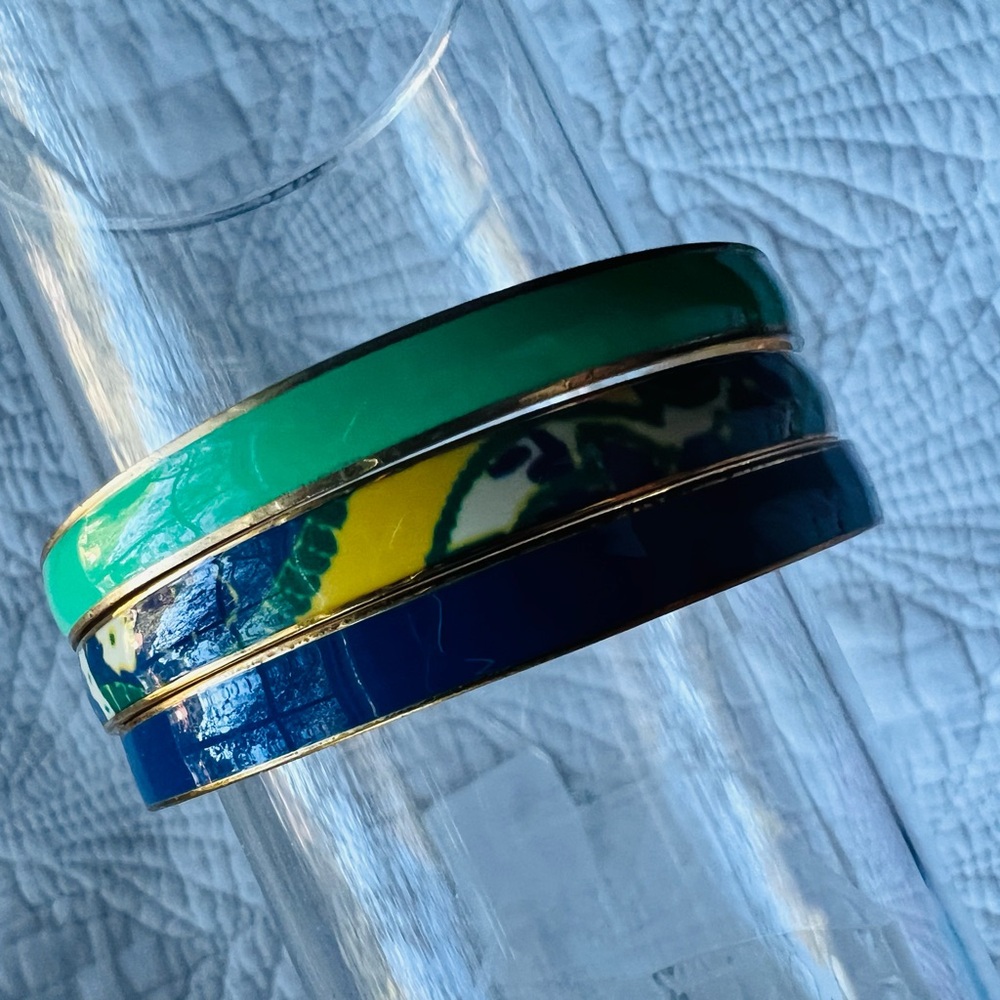 J Crew Colorful Enamel Bangle Set